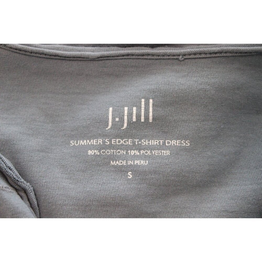 J Jill T-Shirt Dress Size Small Summers Edge Beach Coastal Cotton Boho Lagenlook - Picture 11 of 11